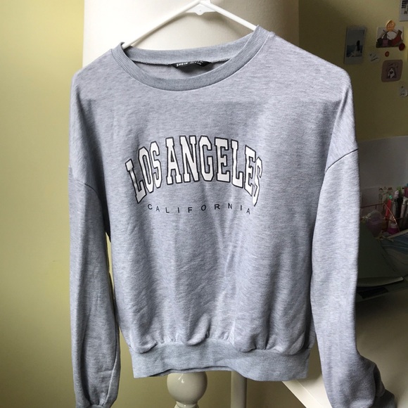 SHIEN Grey Los Angeles Crewneck - Picture 1 of 2
